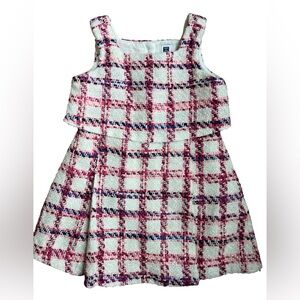 Janie & Jack Tweed Plaid Dress size 3 Jumper. 1646